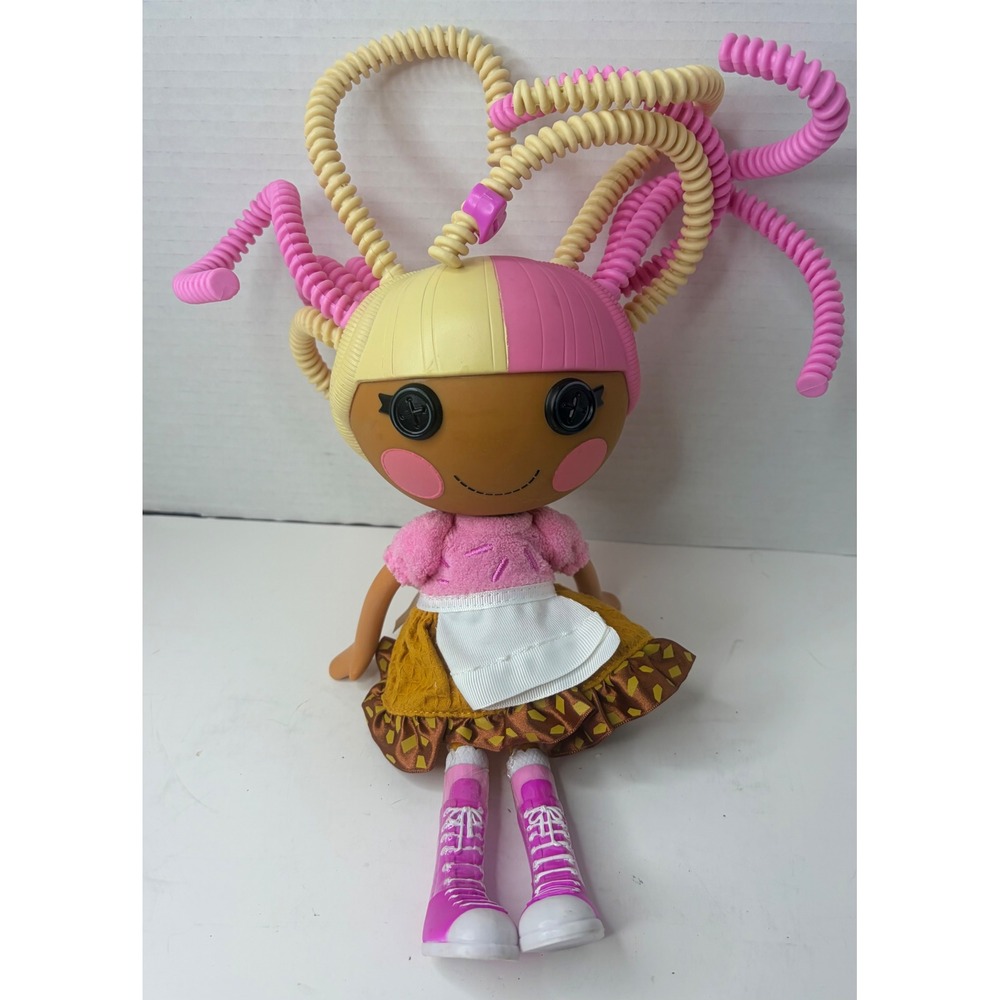 Lalaloopsy Silly Hair Scoops Waffle Cone MGA Pink Yellow Bendable 2010